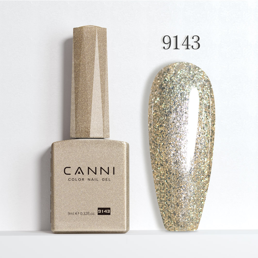 Canni HEMA FREE Glitter Champagne 9143 9ml